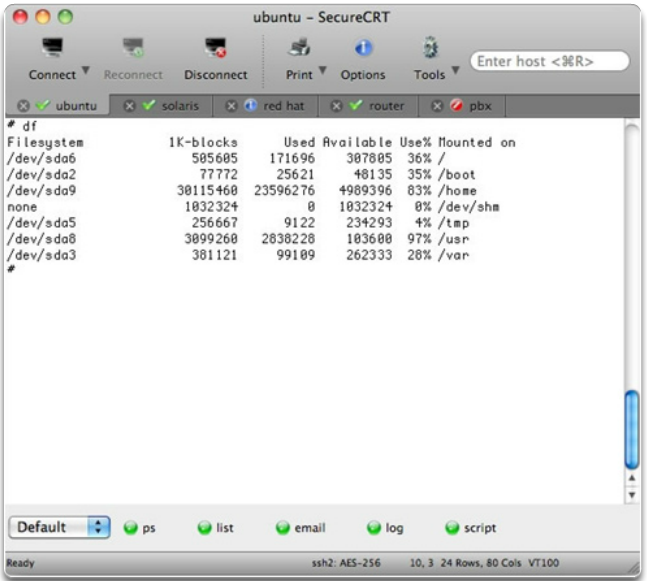 SecureCRT Screenshot