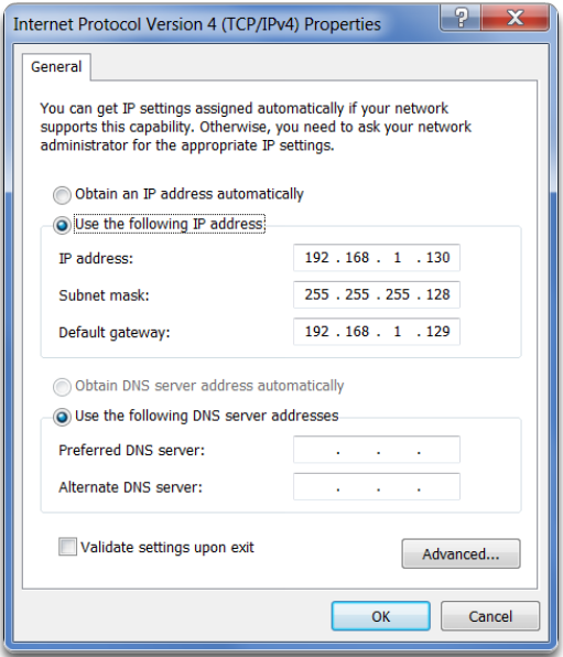 Assign a Vlid Host IP Address