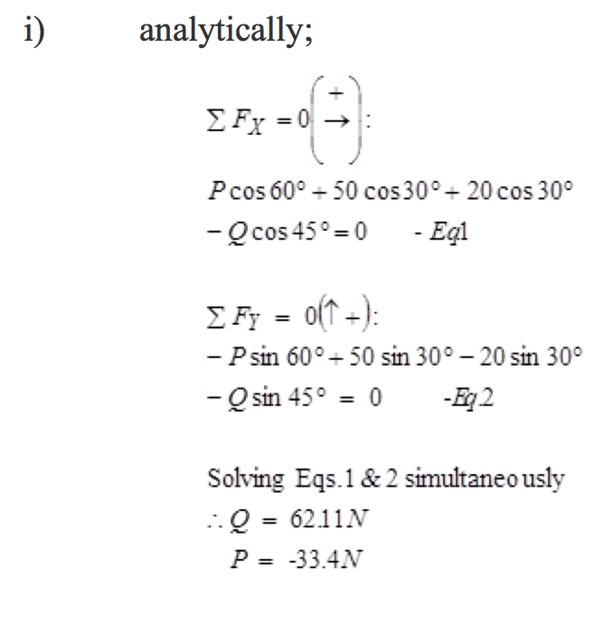 analytical math equation for example 2