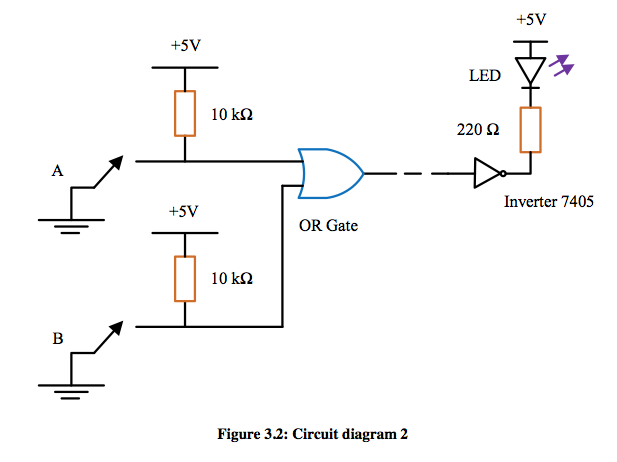 image of an extended circuit diagram with an OR gate