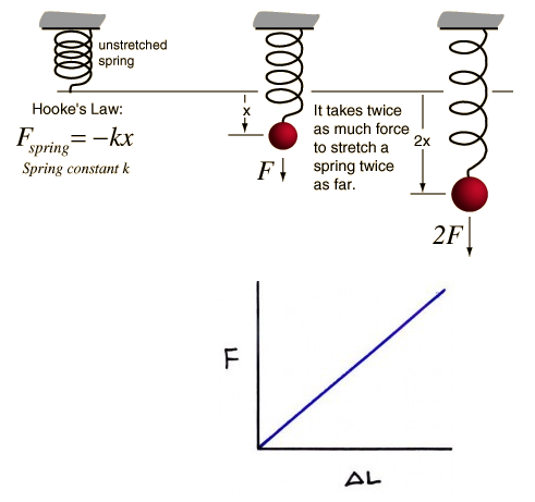 graphic depicting Hookes Law