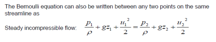 The bernouli equation