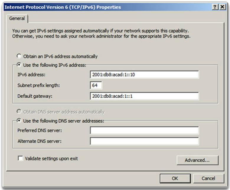 Configuring IPv6 on a Router 1