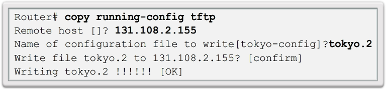 Backing up and RFestoring TFTP