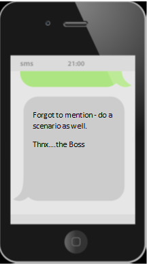 sms from boss