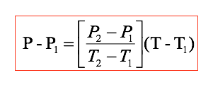 point-slope formula