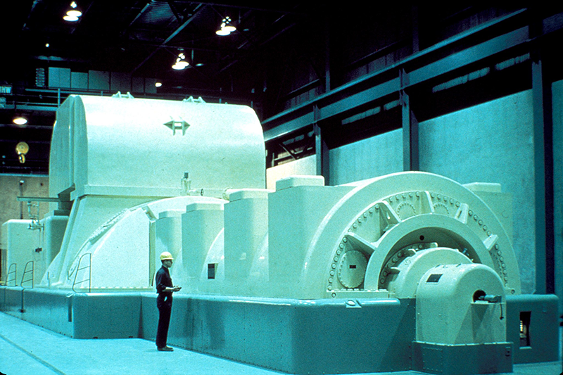 NRC Image of Modern Steam Driven Turbine Generator
