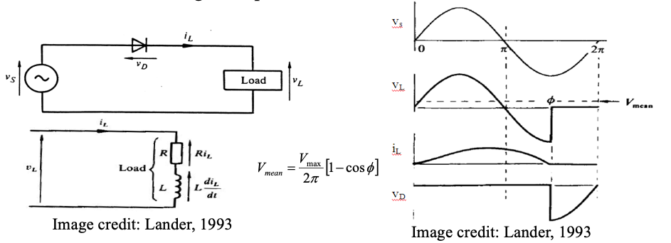 inductive load equivalent circuit diagram